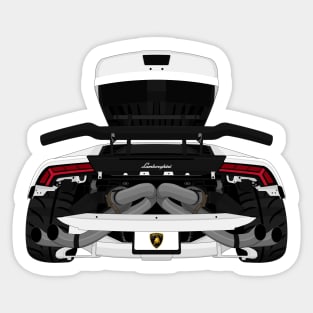 HURACAN WHITE Sticker